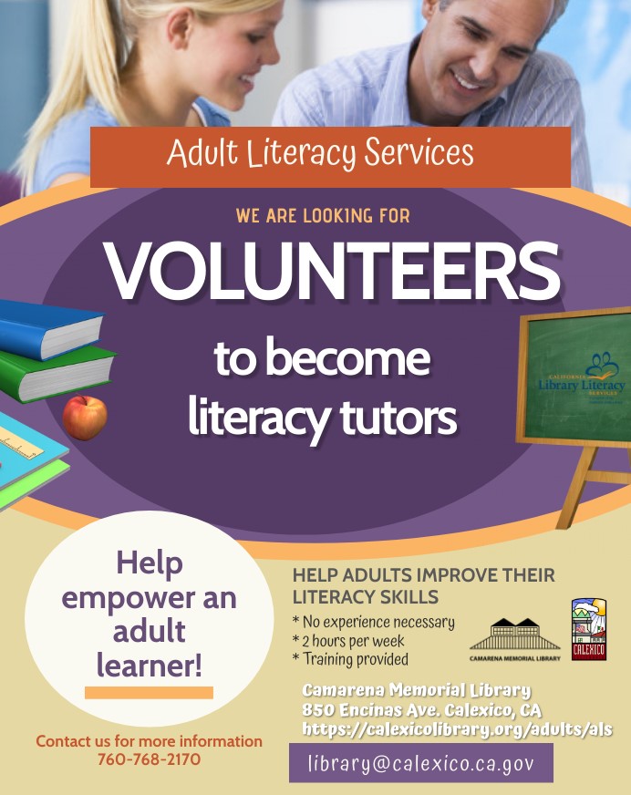 Adult Literacy Services | Camarena Memorial Library