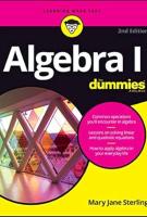 Book cover for Algebra I for dummies by Mary Jane Sterling