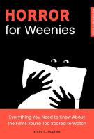 Book cover for "Horror for weenies" by Emily C. Hughes 